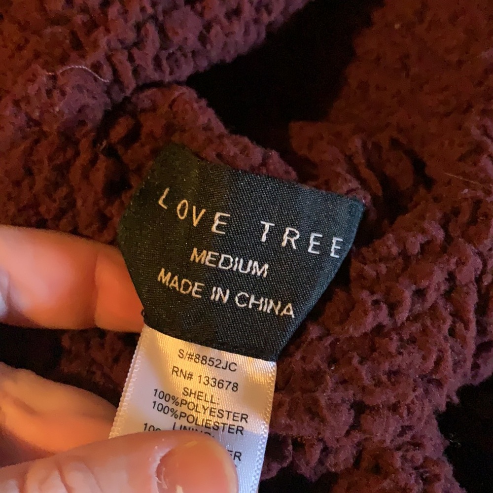 Love tree teddy jacket - Picture 2 of 3